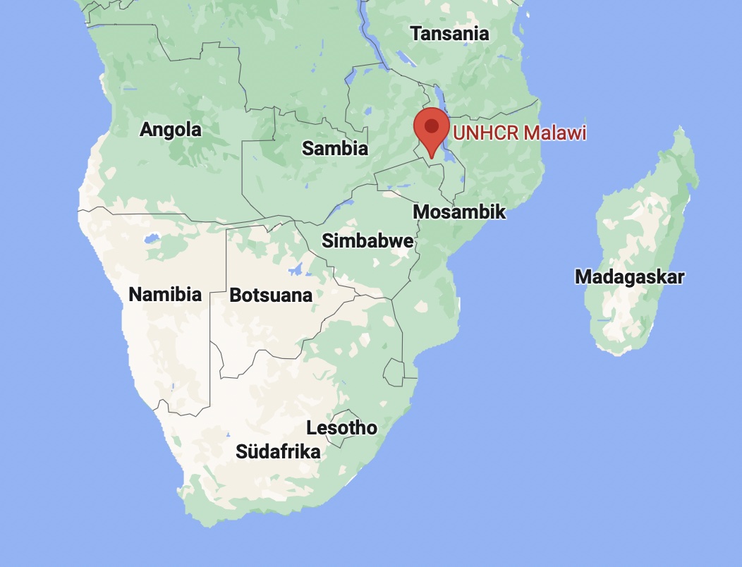 Karte UNHCR MALAWI